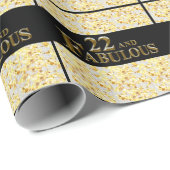 22. Geburtstag Geschenkpapier (Rolleneckpunkt)