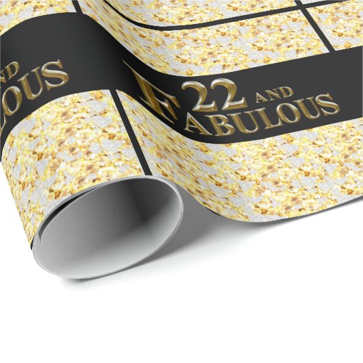 22. Geburtstag Geschenkpapier (Rolleneckpunkt)