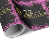 22. Geburtstag Geschenkpapier (Rolleneckpunkt)