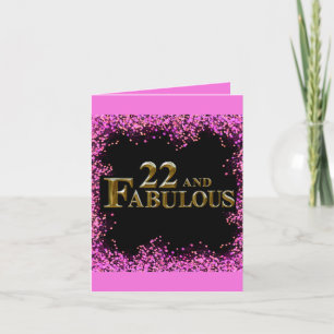 22. Geburtstag  Karte