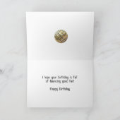 22. Geburtstag mit Zahlen aus Kugeln gebildet Karte (Innenseite)