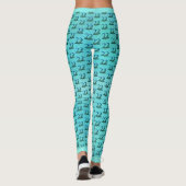 22. Geburtstag oder Jubiläum Pfauenfedern Leggings (Rückseite)