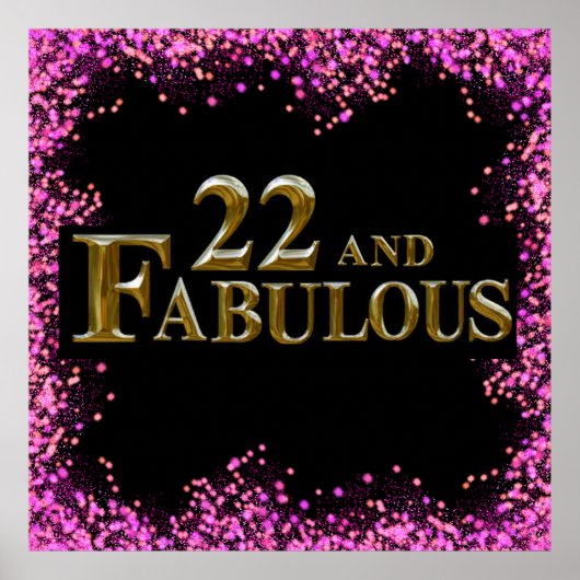 22. Geburtstag Poster (Vorne)