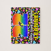 22. Geburtstag — Spaß, Liebende Herzformen + "22" Puzzle (Vertikal)