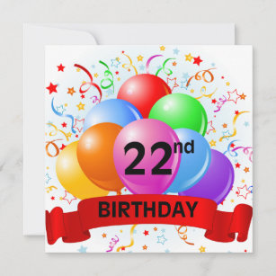 22 Jahre Geburtstags Geschenke Zazzle De