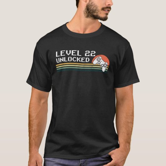 22. Geburtstag Unverschlossen Stufe 22 T-Shirt (Vorderseite)