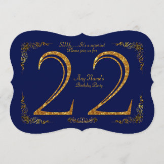 22., Geburtstags-Party 22., großes Gatsby, Marine Einladung