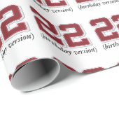 22. Geburtstagsbroschüre Geschenkpapier (Rolleneckpunkt)