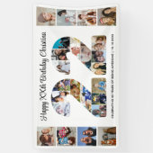 22. Geburtstagsfeier Nummer 22 Fotocollage Banner (Vertikal)
