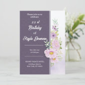 22. Geburtstagskarte Einladung (Stehend Vorderseite)