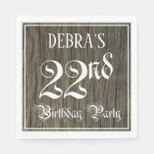 22. Geburtstagsparty - Extravagantes Drehbuch, Imi Serviette (Vorderseite)