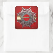 22. Grad: Prinz Libanus Quadratischer Aufkleber (Tasche)