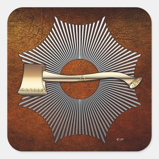 22. Grad: Prinz Libanus Quadratischer Aufkleber (Vorderseite)