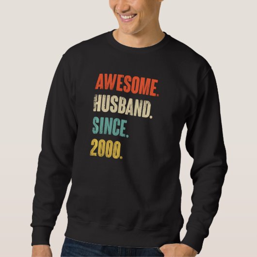 22 Hochzeitstag Er Phantastischen Mann seit Sweatshirt (Vorderseite)
