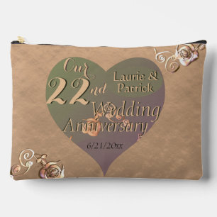 22. Hochzeitstag Rose Scarf Zubehörtasche