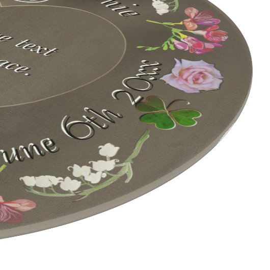 22. Hochzeitstag Schneidebrett (Ecke)