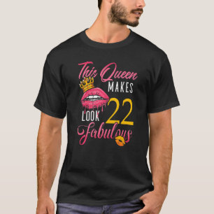 22 Jahre alt 22. Geburtstag 12 T-Shirt