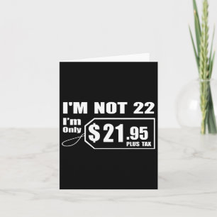 22 Jahre alt 22. Geburtstag Geschenk für Jungen Mä Karte