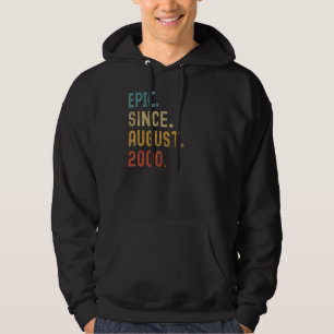 22 Jahre alt Epic Seit August 2000 22. Geburtstag Hoodie