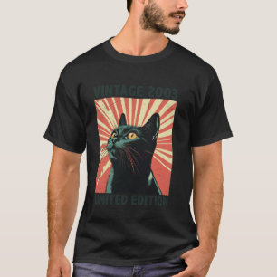 22 Jahre alt Vintage 2003 Katzenliebhaber 22. Gebu T-Shirt