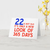 22 Jahre Alte Geburtstagsdesigns Karte (Gelbe Blume)