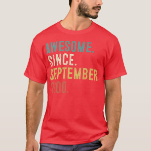 22 Jahre altes Geschenk Phantastisch seit Septembe T-Shirt