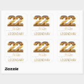 22 Jahre legendärer Aufkleber (Blatt)