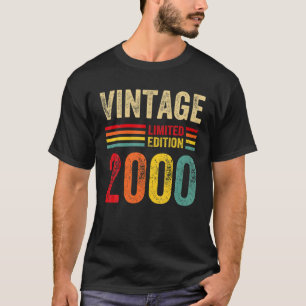 22-jährige Geschenke Vintag 2000 Limited Edition 2 T-Shirt