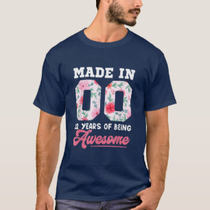 22-jährige Mädchen Teens Boys für 22. Geburtstag T-Shirt