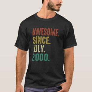 22-jähriger Geburtstag Phantastisch seit Juli 2000 T-Shirt
