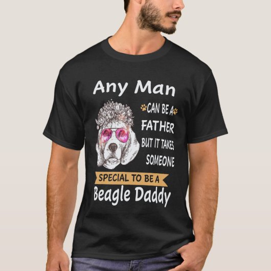 22 Jeder Mann - Beagle Daddy Beagle T-Shirt (Vorderseite)