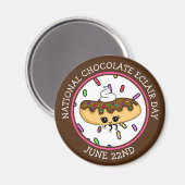 22. Juni National Chocolate Éclair Day Magnet (Vorderseite/Rückseite)