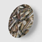22 Kaliber-Kugeln Runde Wanduhr (Winkel)