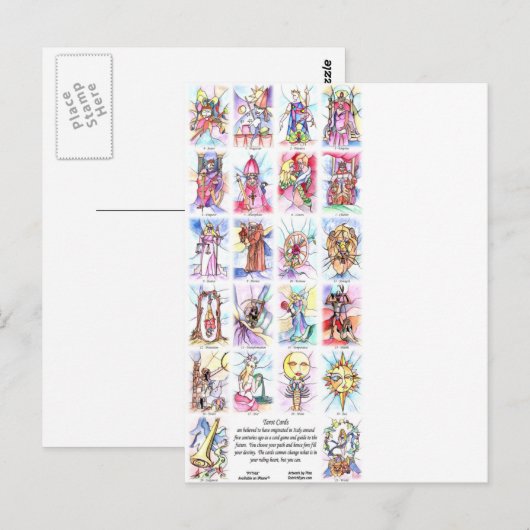 22-Karten (4x6)s Postkarte (Vorne/Hinten)