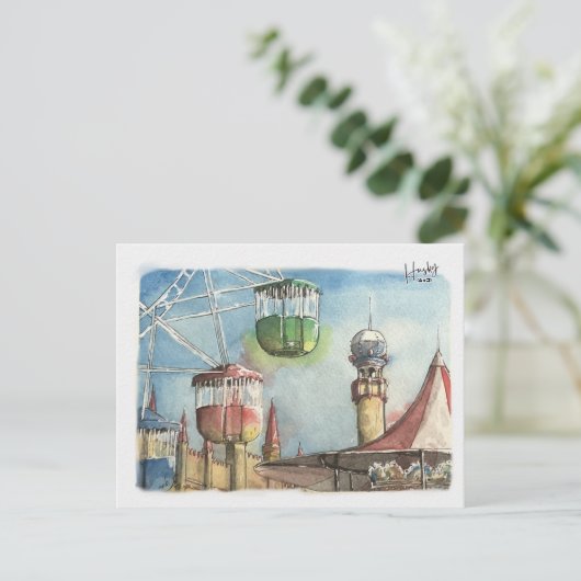 22 : Lunapark Postkarte (Stehend Vorderseite)