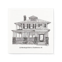 22 Montagu Street, Charleston, SC paper napkins