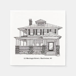 22 Montagu Street, Charleston, SC paper napkins Serviette