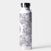 22 oz. Rose Garden Monogram Lavendel Wasserflasche Trinkflasche (Links)