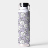 22 oz. Rose Garden Monogram Lavendel Wasserflasche Trinkflasche (Rückseite)
