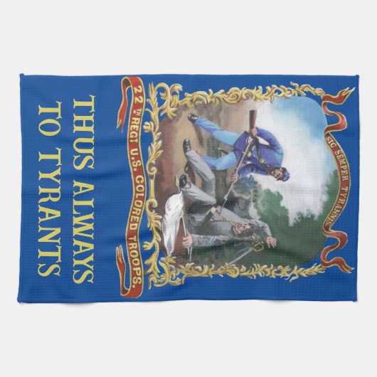 22. Regiment USCT Teetücher Geschirrtuch (Horizontal)