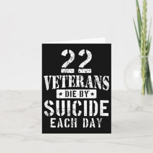 22 Selbstmord Die Veteranen pro Tag Militärveter Karte