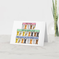 22. September Geburtstag Cartoon Katzen Spaß