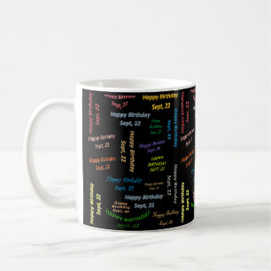 22. September Geburtstags-Tasse Kaffeetasse