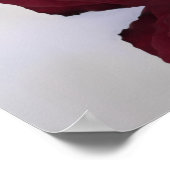 22 Tabelle Burgundy Rose Hochzeitskarte Poster (Ecke)