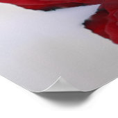 22 Tabelle Elegante Rote Rose Hochzeitskarte Poster (Ecke)