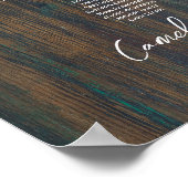 22 Tabelle Rustikales Holz Gypsophila FOTO SITZEND Poster (Ecke)