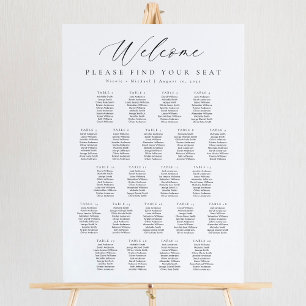 22 Tabellen - Begrüßungsdiagramm Poster