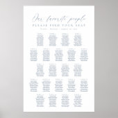 22 Tabellen Unsere Lieblings-Sitzkarte Poster (Vorne)