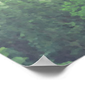 22 Tafelgrün-Kiefernbäume Hochzeitstabelle Poster (Ecke)