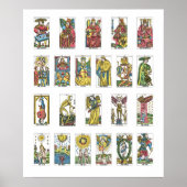 22 Tarot Cards Fortune Teller Poster (Vorne)